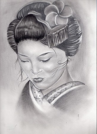 Art Galleries - geisha sketch